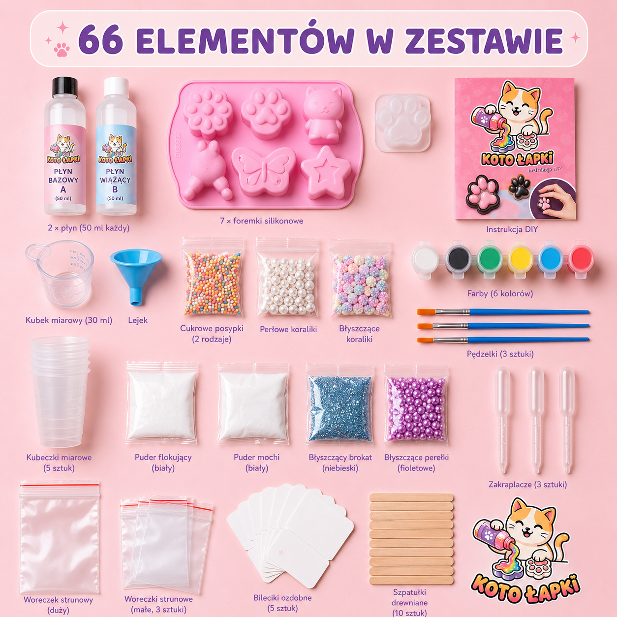Kotołapki™ - Zestaw DIY do Robienia Gniotków